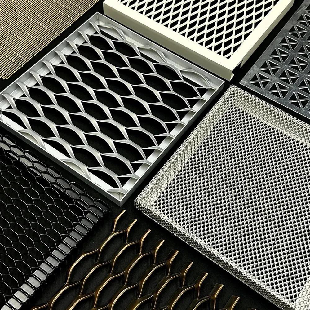 Multi Pattern Decorative Aluminium Expanded Mesh Panel - Aluminium Extrusion Solid Panels - shu.kaiweisheng.com