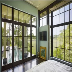Grid Thermal Break Aluminium Interior Glass Door For Villa - Aluminium Extrusion Windows & Doors - shu.kaiweisheng.com