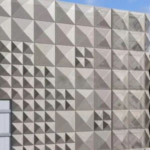 3D Pyramid Embossed Perforated Aluminium Cladding Panel - Aluminium Extrusion Solid Panels - shu.kaiweisheng.com