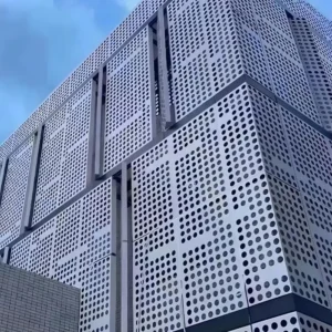 Exterior Building Facade Perforated Aluminium Wall Cladding Panel - Aluminium Extrusion Solid Panels - shu.kaiweisheng.com
