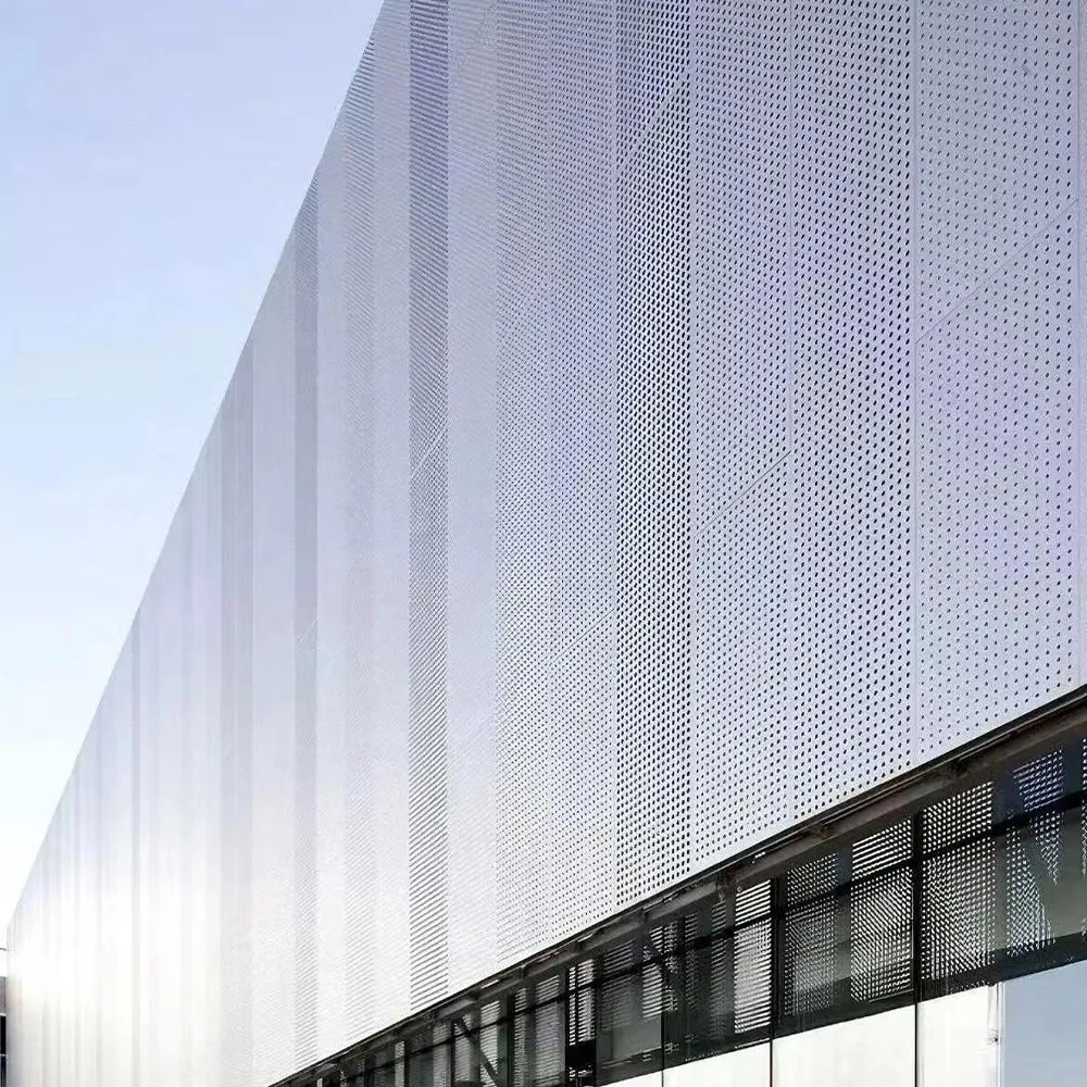 Long Strip Curtain Wall Perforated Aluminium Decor Panel - Aluminium Extrusion Solid Panels - shu.kaiweisheng.com